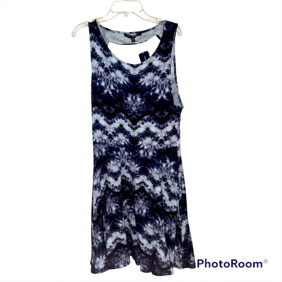 Tie Dye Fit and Flare Dress - Picture 1 of 3